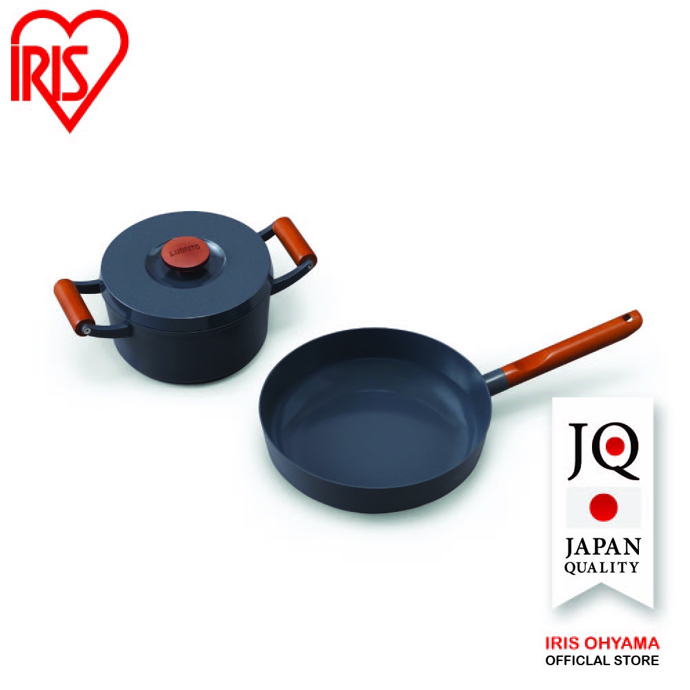 ไอริส โอยาม่า LUO-SE3 ชุดเครื่องครัว 3 ชิ้น IH กระทะไม่ติด