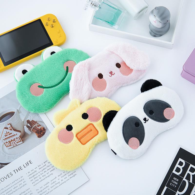 ۞2021 น่ารัก บรรเทาความเมื่อยล้า Eye Mask Sleep Sleep Shading