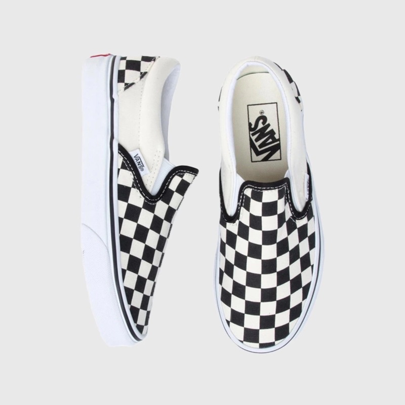 Vans classic checkboard slip-on รองเท้าสลิปออน ของแท้ สภาพใหม่มาก