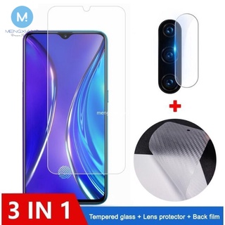 3-in-1 กระจกนิรภัย สําหรับ Realme 10 9 9i 8 8i 7i 7 Pro C55 C35 C33 C30 C12 C21Y C25 C25Y C15 C11 C3 6 6i 5s 5i 5 Pro GT Master Edition Narzo 30A 50A 50i Prime 9H ฟิล์มกันรอยหน้าจอ