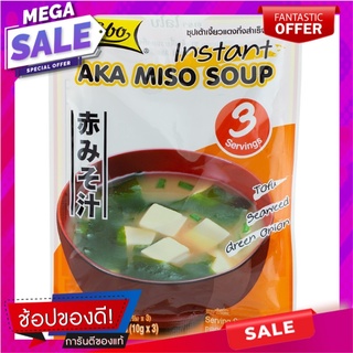 โลโบซุปเต้าเจี้ยวแดงกึ่งสำเร็จรูป 30กรัม Lobo Instant Red Soy Bean Soup 30g.