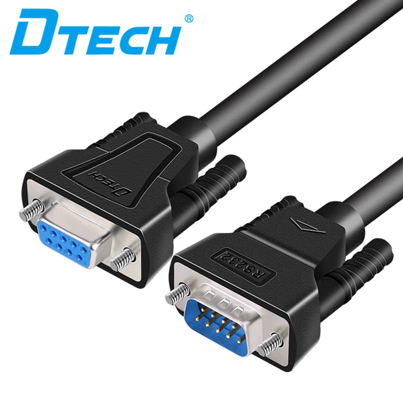 DTECH DB9 RS232 Serial Cable ชายหญิง Extension Zero ปรับ Decontroller สาย Cross TX/RX สําหรับการสื่อ
