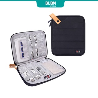 Bubm กระเป๋าจัดระเบียบสายเคเบิล USB ฮาร์ดไดรฟ์ poXS สําหรับเดินทาง