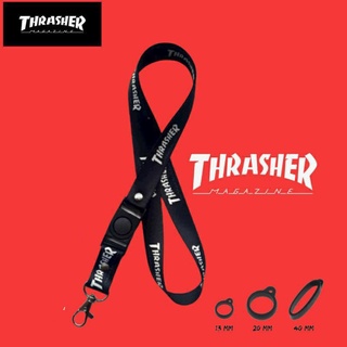 Thrasher พวงกุญแจ จี้โลโก้ดิสโทร พรีเมี่ยม สําหรับแขวนบัตรประจําตัวประชาชน