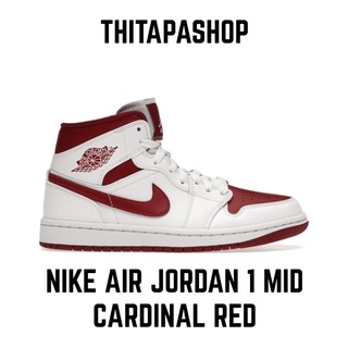 NIKE AIR JORDAN 1 MID CARDINAL RED