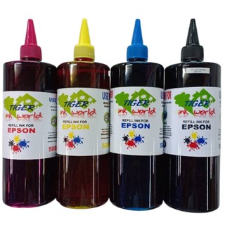 หมึกเติม Epson Inkjet 500 ml. เทียบเท่า เติม EPSON ได้ทุกรุ่น ***