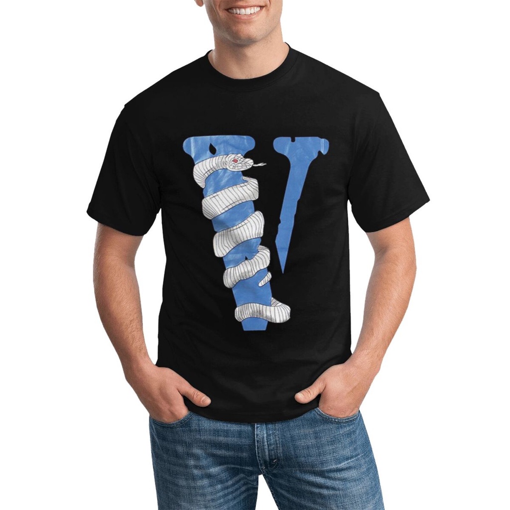 Top Quality Gildan Tee Shirt Python Print Vlone คละสีได้