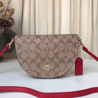 (แท้ 💯%‼) Coach ELLEN CROSSBODY IN SIGNATURE CANVAS