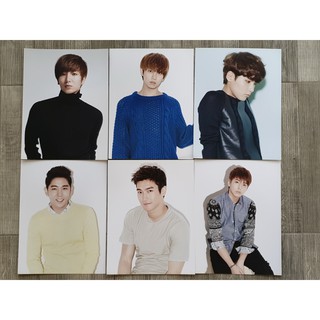 [แท้] หน้าโบรไมด์ โฟโต้บุ๊ค Super Junior 2014 SMTown Live in Seoul Bromide Photo Book Siwon Ryowook Heechul Lee Teuk