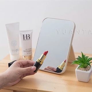 กระจกตั้งโต๊ะ แบบพกพา กระจกพับพกพาสะดวก Folding makeup mirror