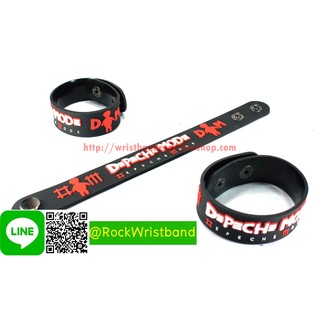 Depeche Mode ขายริสแบนด์ ดีเพชเชโมด DEM191NA Wristband สายรัดข้อมือวงร็อค