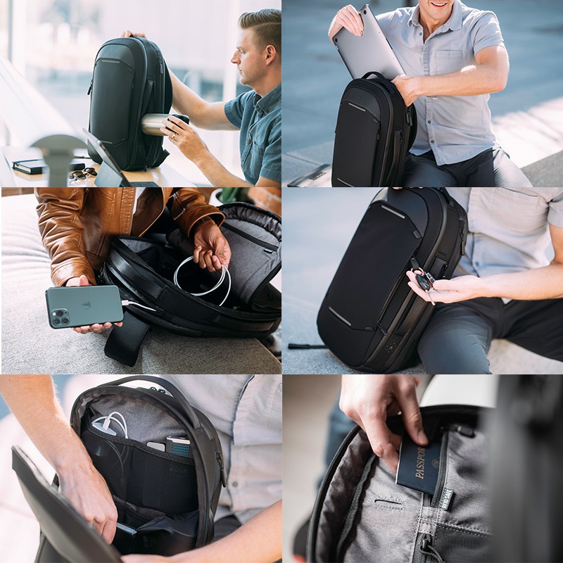 NOMATIC Navigator Backpack กระเป๋าเป้ทรงมินิมอลสำหรับใช้งานประจำวันหรือเดินทางทริปสั้นๆ (15L)