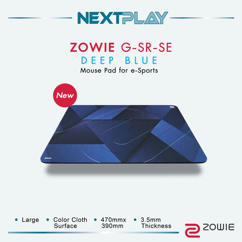 Zowie G Sr Se Mouse Pad Deep Blue Shopee Thailand