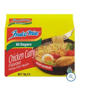 Indomie บะหมี่รสแกงเผ็ดไก่ขนาด 5 x 74 กรัม