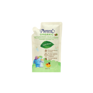 เพียวรีน น้ำยาล้างขวดนม สูตรออร์แกนิค 550 ml. (รีฟิล)
