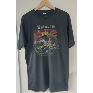 ZNTO /Rainbow Rising T-shirt เสื้อยืด! เสื้อยืดคอกลมผ้าฝ้าย   NIRVANA     Set