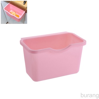 Kitchen Cabinet Door Plastic Basket Hanging Trash Can Waste Bin Garbage Bowl Box burang