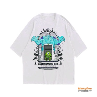 Monster Inc Tshirt Style Oversized Tee | Disney Anime Cartoon Oversize T-Shirtเสื้อยืด