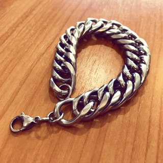 เลสข้อมือ หนา 15 มม.สั่งตัดความยาวได้ ไม่ลอก ไม่ดำ ใส่อาบน้ำได้