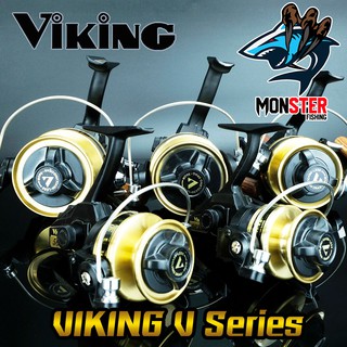 รอกตกปลา รอกสปินนิ่ง VIKING V SERIES BLACK GOLD ( แถมฟรี จาระบี VIKING REEL LUBE)