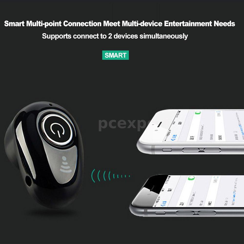 หูฟังบลูทูธ 4.1 S650 In-Ear พร้อมไมโครโฟนสีดํา 4 กรัม #8