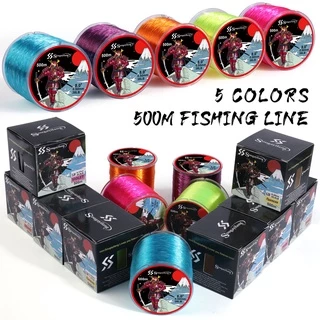 Sougayilang สายตกปลาไนลอน 500 เมตรสายตกปลา สายตกปลาสำหรับตกปลาน้ำจืด 7LB-38LB