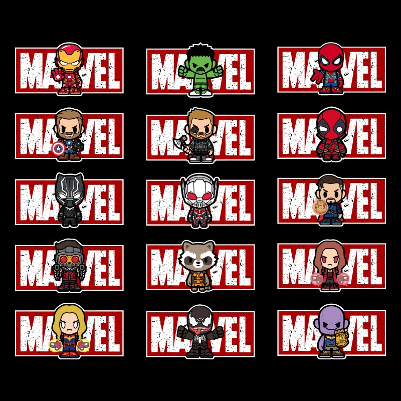20x10cm Ironman Spiderman Marvel Cartoon Personality Car Stickers Decals Motorcycle Sticker Scratch 