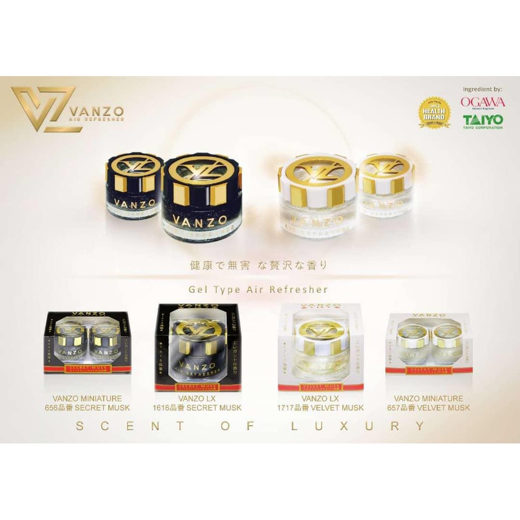 Vanzo Car Air Freshener น้ําหอมติดรถยนต์ Refresher MINI SIZE