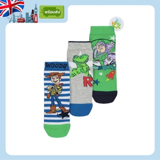 (พร้อมส่ง 1-10Y) ถุงเท้าเด็ก ทอยสตอรี่ Toy story แพ็ค 3คู่ งานแท้จากUK แบรนด์ George