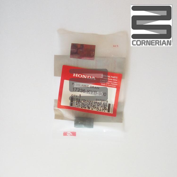 [ Cornerian ] Honda ปลั๊กท่อรถจักรยานยนต์ Air Cleaner ฝาปิดท่อระบายน้ํากรองยางกรองอากาศ 17236-KVB-90