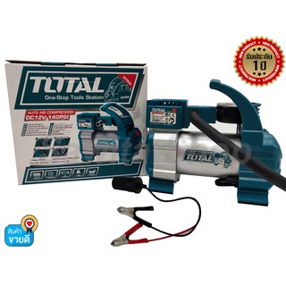 ปั๊มลมมินิแบบพกพา 12V. 140PSI TOTAL รุ่น TTAC1406 #0304