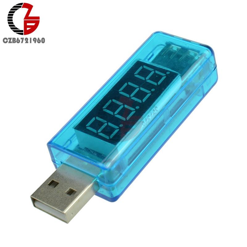 DC 3V-8V Digital Voltmeter Ammeter LED Display USB Voltage Current Tester Charger Doctor Battery Capacity Volt Amp Meter