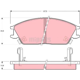 Girling ผ้าเบรคsหลัง มิตซูบิชิ MITSU ULTIMA E50, SPACE RUNNER, WAGON 1.8 6110239-1/Tอะไหล่MITSU,อะไหล่ Champ I