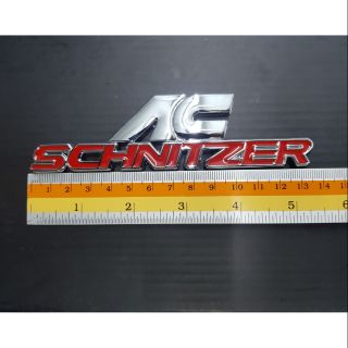 Logo Ac Schnitzer งานเหล็ก 13.5x3.5cm