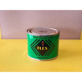 สี Flex ตราทหาร (ขนาด 0.118ลิตร) สีเหลือง ใช้งานปิดทองคำเปลวทุกชนิด