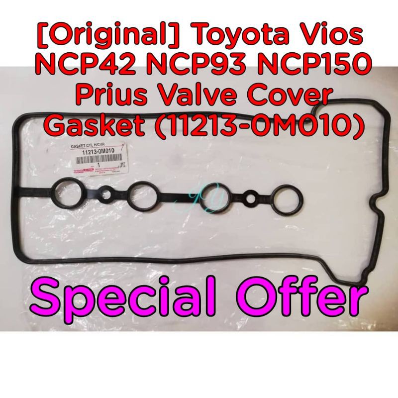 Toyota Vios NCP42 NCP93 NCP150 Prius ปะเก็นฝาครอบวาล์ว (11213-0M010) @