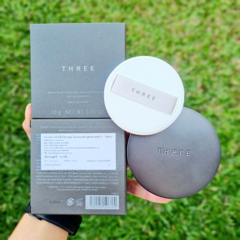 ฉลากไทย,พร้อมส่ง) รุ่นใหม่ 2021 แป้งฝุ่น THREE Advanced Ethereal Smooth  Operator Loose Powder | Shopee Thailand