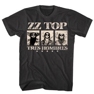 ขายดี!Zz Top Tres - Album เสื้อยืดลําลอง สําหรับผู้ชาย แขนสั้น พิมพ์ลายวงร็อคเครา Concert Tour 2022S-5XL