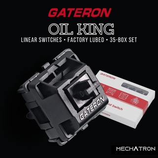 [Box Set] Gateron OIL KING Black Linear Switch *Pre-Lubed* Set-35 สวิตช์คีย์บอร์ดสำหรับ Mechanical Keyboard ลูปโรงงาน