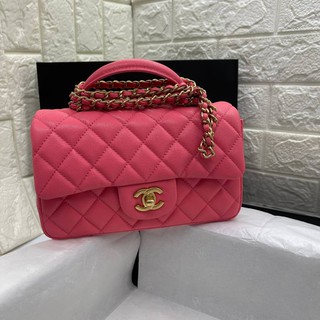 #Chanel #miniflapclassictophandle #2021 Grade vip Size 20cm  อุปกรณ์ full box set