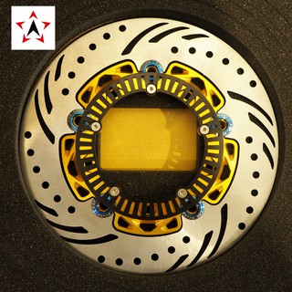 จานเบรคมอเตอร์ไซค์ FAR Floating Disc VESPA ABS 2D Inner plate 220 mm สีเหลือง