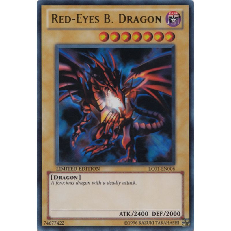 ภาษาอังกฤษ Yugioh Red-Eyes B. Dragon LC01-EN006 Limited Edition