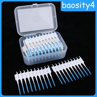 200pcs Two Heads Dental Interdental Brush Tooth Pick Flosser Toothpick