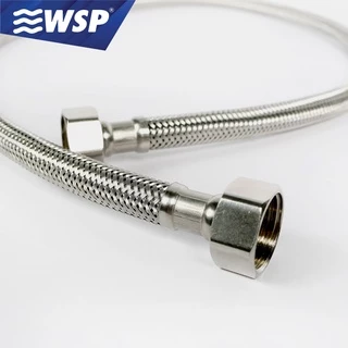 WSP สายถักน้ำดีสแตนเลสคุณภาพสูง FLEXIBLE HOSE รุ่น KN (มีให้เลือก 11 ขนาดความยาว)