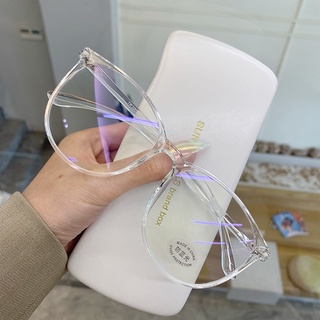 ราคาแว่นตาป้องกันแสงสีฟ้า สไตล์เกาหลี ผ้าเช็ดแว่น+กระเป๋าใส่แว่นราคาพิเศษ