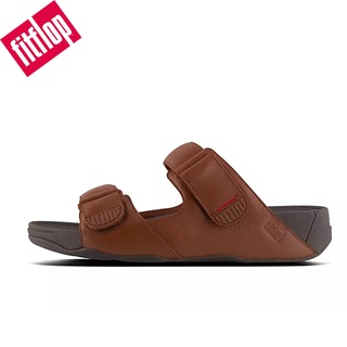 ▶มาใหม่◀ Fitflops GOGH MOC ของแท้ 100% สไลด์หนังนูน คุณภาพสูง สําหรับผู้ชาย