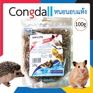 (พร้อมส่ง) หนอนอบแห้งCongda / ขนาด 100กรัม / ล็อตใหม่ล่าสุด