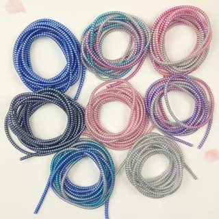 Supercase🧸สี Metalic❗ยาว1.6เมตร❗สีเงา มาใหม่ สายเกลียว ถนอมสายชาร์จ Metallic Colour Cable Protector