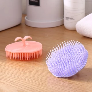 shampoo Silicon brush หวีสระผม หวีซิลิโคน แปรงช่วยสระผม แปลงช่วยสระผม ลดอาการคัน นวดหนังศรีษะ
