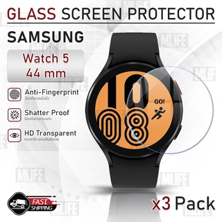 MLIFE - ฟิล์มกระจก Samsung Galaxy Watch 5 44mm ฟิล์มกันรอย กระจกนิรภัย กระจก เต็มจอ เคส Premium 2.5D Tempered Glass Case